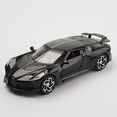 1:32 Bugatti Lavoiturenoire Legierung Sportwagen Modell Druckguss & Spielzeugfahrzeuge Metall Auto Modell Simulation Sound Licht Kinder Spielzeug Geschenk