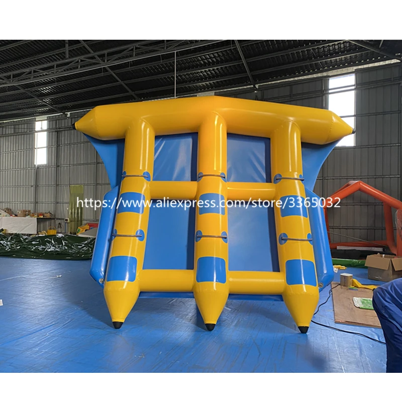 Inflatable flying fish water towable tubes/ inflatable water sled fly fish/ banana boat water sport game