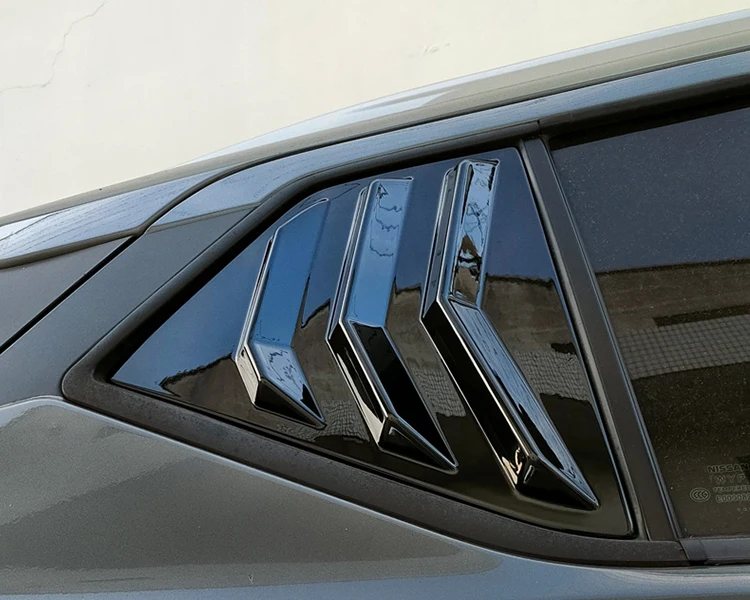 Rear Side Quarter Window Decorative Cover Sticker for Nissan Kicks Accessories 2017 2018 2019 2020 2021 2022 2023