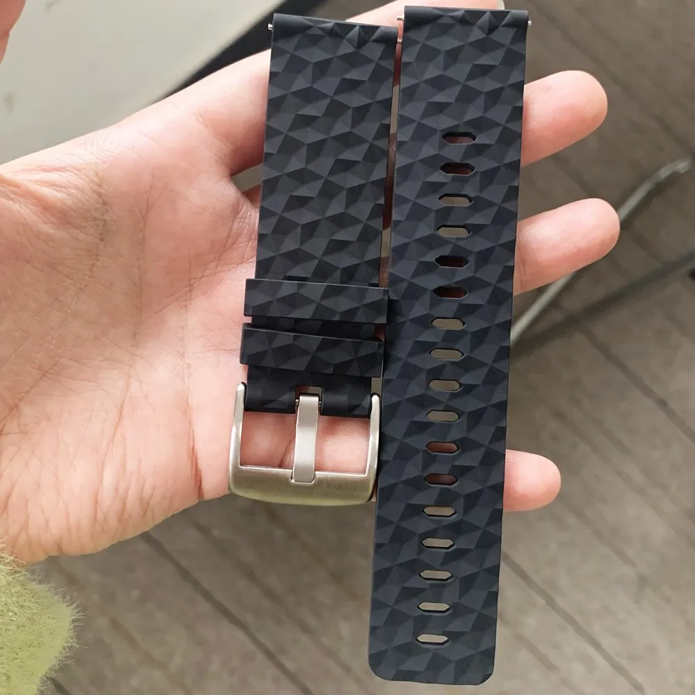 24mm Silicone Rubber Watch Strap For Suunto 9 / Baro Watch Band Suunto 7 Watchband Spartan Watch Band Traverse Strap