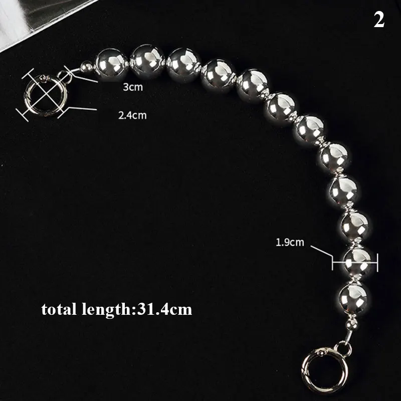 Women Imitate Pearl Bag Strap Belt Obag Handles Chain Female Handbag Shoulder Bag Strap Replacement Bag Chain Bag Accessories