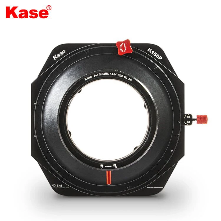 Kase  K150P Aluminum 150mm Square Magnetic Filter Holder w/ Round CPL MCUV ND1.8 for Sigma 14-24mm F2.8 ( Sony Mount ) Lens