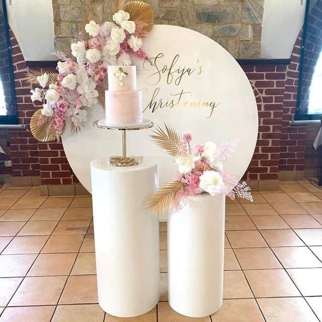 

White mental Plinth Wall For Wedding Decoration Party yudao839