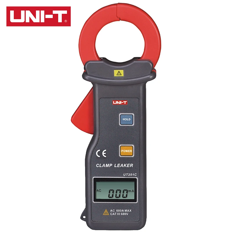 UNI-T UT251A/UT251C High Sensitivity Leakage Current Clamp Meter Auto Range 4-Digit LCD Digital Display, 10000 Display Count