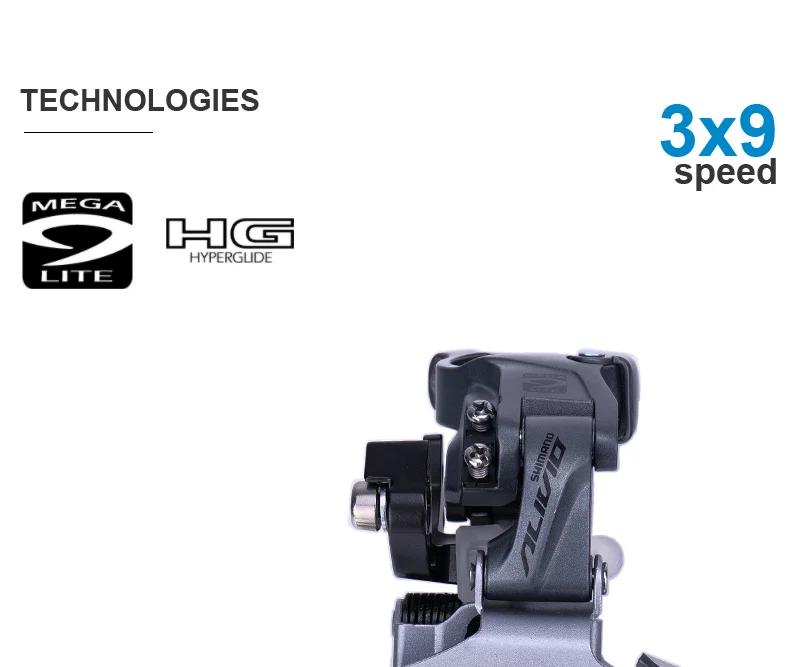 SHIMANO ALIVIO ALTUS Front Derailleur 3x9 Speed- TOP/ Down Swing FD-M371 FD-M370 FD-M4000-TS FD-M4000-DS FD-M2000 Original Parts