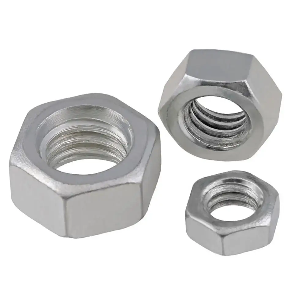 Tuercas hexagonales UNC 4 # , BSW 1/8 1/4 3/16 5/16 5/32 3/8 1/2 tuerca hexagonal de acero al carbono Chapado en Zinc, 5 uds.-50 Uds.