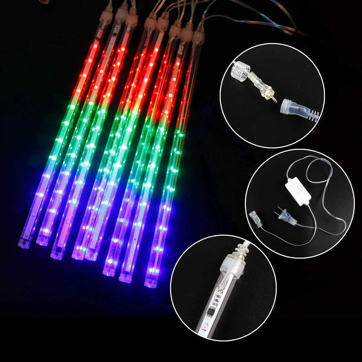 Waterproof Meteor Shower Rain Tubes  LED String Light Lamp Christmas Tree Festoon Lights Wedding Decoration Holiday lighting