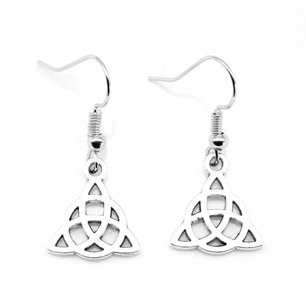 

1 Pair 15X17mm Triangle Amulet Earring Findings Drop Earrings Small Earrings Accessories Women