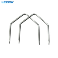 LEEWA 2pcs/set Car CD Radio Stainless Steel Installation and Removal V-Style Auto Audio Tools  #CA6150