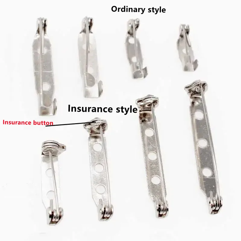 เข็มกลัด Lock Tie Pins ทำด้วยมือ DIY อุปกรณ์เสริมผม Corsage Pins ความปลอดภัย Pin ประกันสไตล์กระดาษคลิปสามารถเย็บกาว