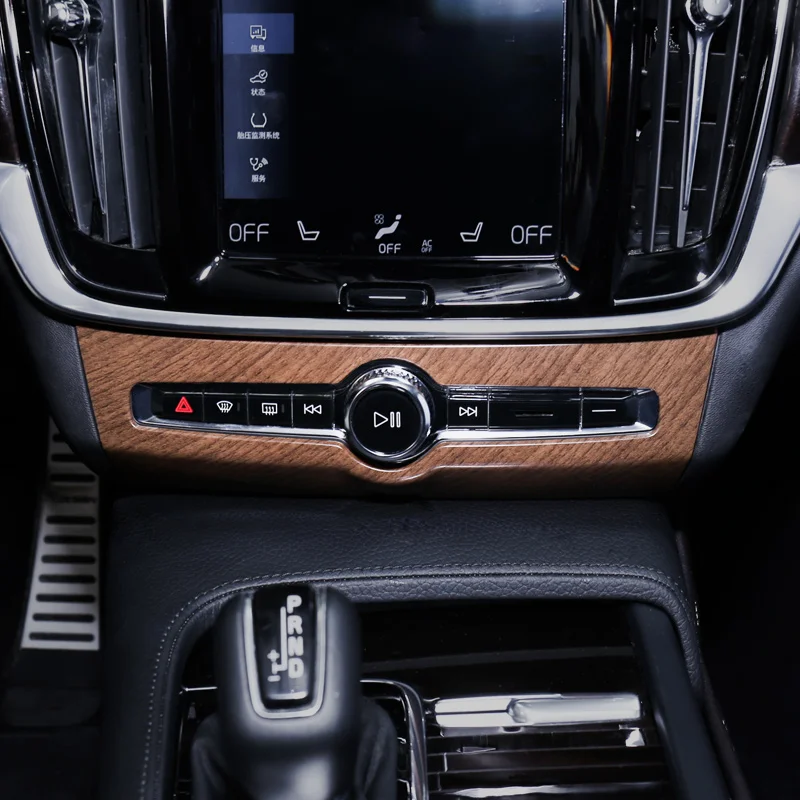 

Для Volvo S90 V90 2018-2021 центральной Управление кондиционер регулировки громкости Панель декоративная заплатка Авто Запчасти