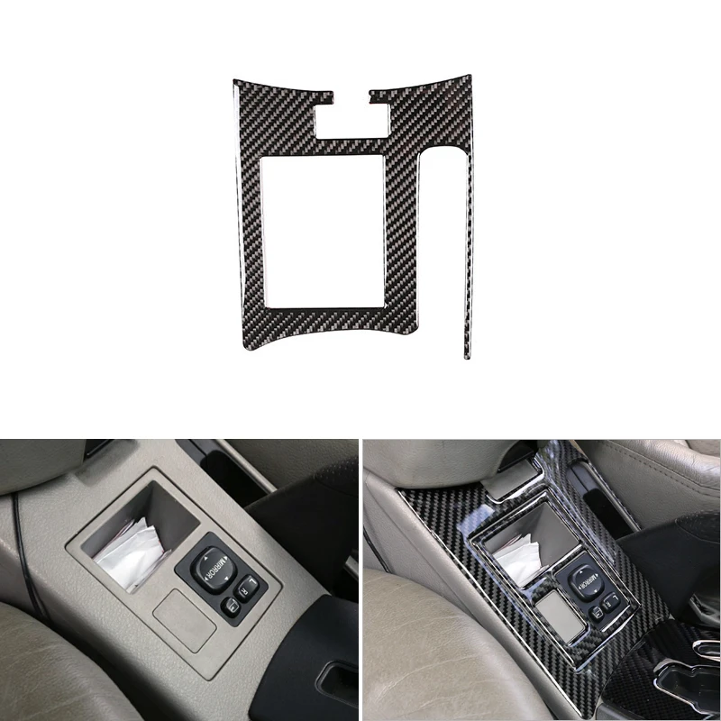 

Car-Styling Soft Carbon Fiber Interior Gear Handbrake Lever Panel Frame Cover Trim For Toyota Rav4 RAV 4 2006 - 2011 2012