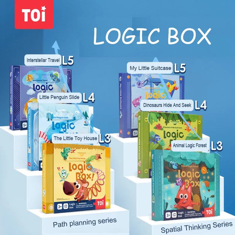 

TOI Logic Box Magnetic Puzzle Children Logical Thinking Training Toys Parent-child Interactive Board Games Baby Kids 3Y+