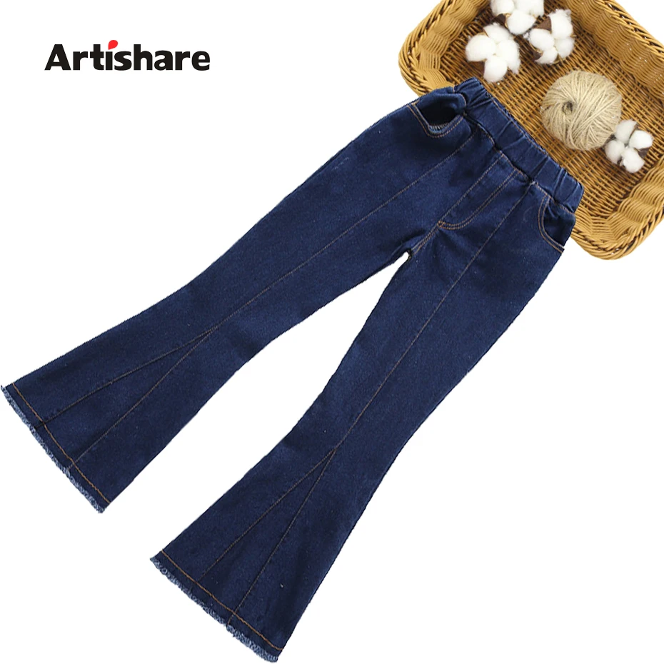 Girls Jeans Solid Color Kids Jeans Girls Spring Autumn Jeans For Girl Casual Style Children Clothing 6 8 10 12 14