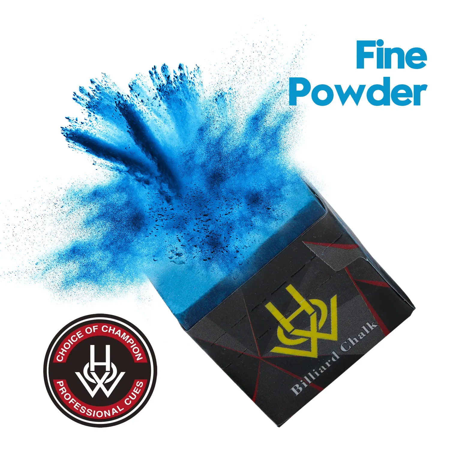 HOW Wet and dry pool chalk, dry powder, 2 pieces per box, snooker, cue stick, Billiard accessories, original