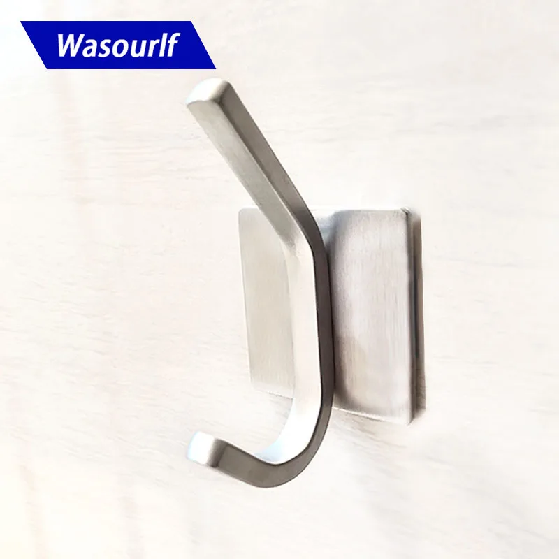 Wasourlf Stainless Steel Single Robe Hook Viscose Hanger Towel Bathroom Hardware Bathroom Fixture Home Improvement Towel Holder