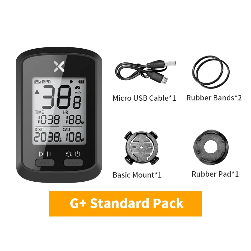 XOSS G/G Plus GPS Fahrradcomputer Drahtloser wasserdichter Fahrradtacho ANT+ Fahrradcomputer Rennrad MTB Fahrradzubehör