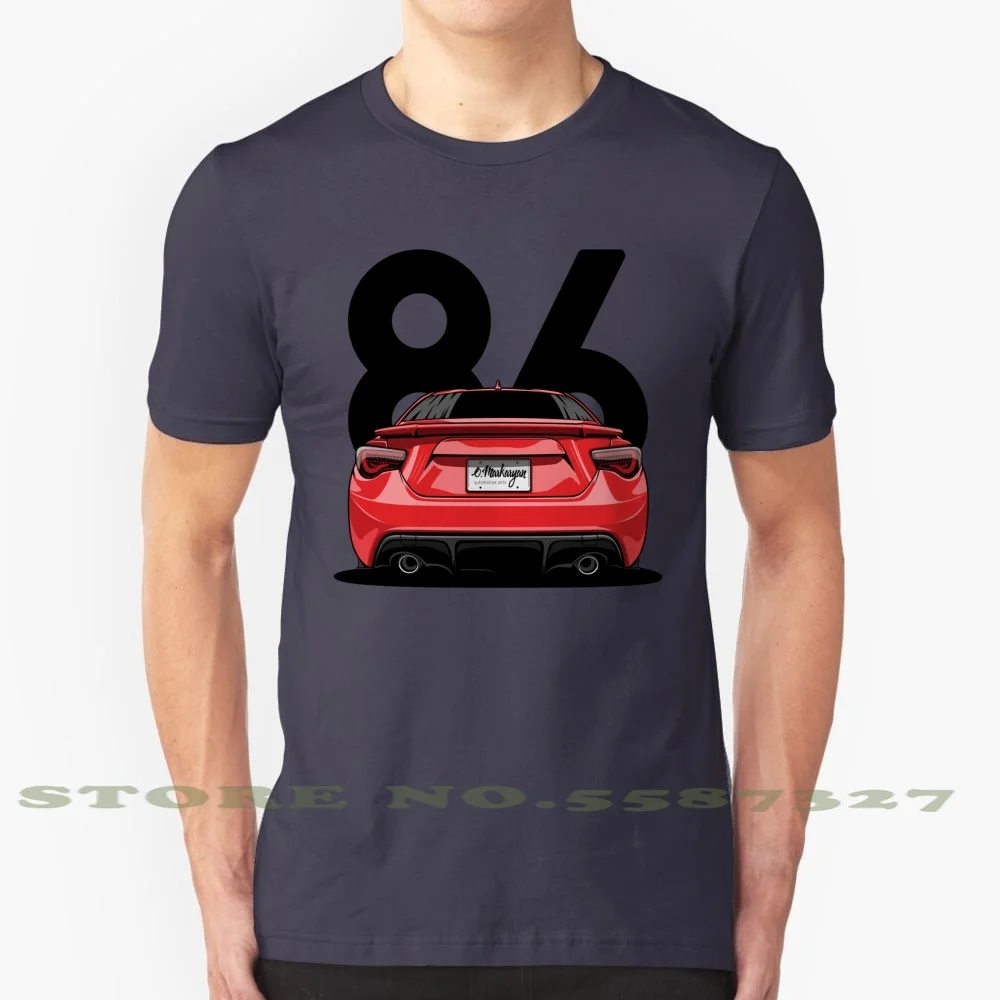 Gt86 ( Red ) 100% Cotton T-Shirt Automotive Automobile Stance Sportcar Japan Drift Legend Supercar Supercars Vehicle Auto