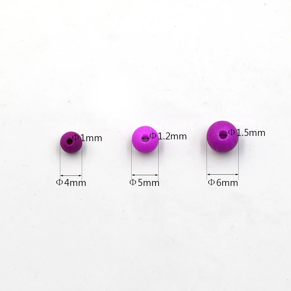 MNFT 200Pcs/Pack Carp Fishing Rig Beads Lure Spinners Sabiki  DIY  4mm 5mm 6mm Multiple Color Plastic Beads Stops