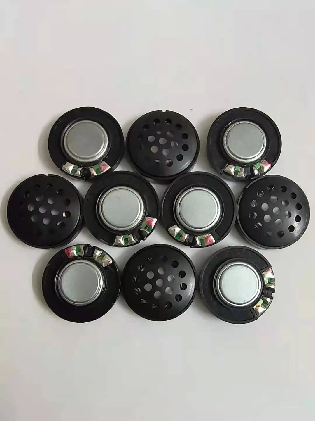 金属メッシュミニヘッドセット,27mm,32オーム,110db overイヤーヘッドセット,ドライバー,電話修理部品,卸売り,10個