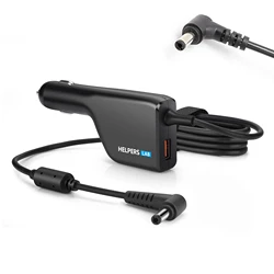 HELPERS LAB Car Charger Laptop Adapter for ASUS 19V 4.74A 3.42A 90W 65W DC Connector 5.5*2.5mm Power Supply suit for 12V 24V Car