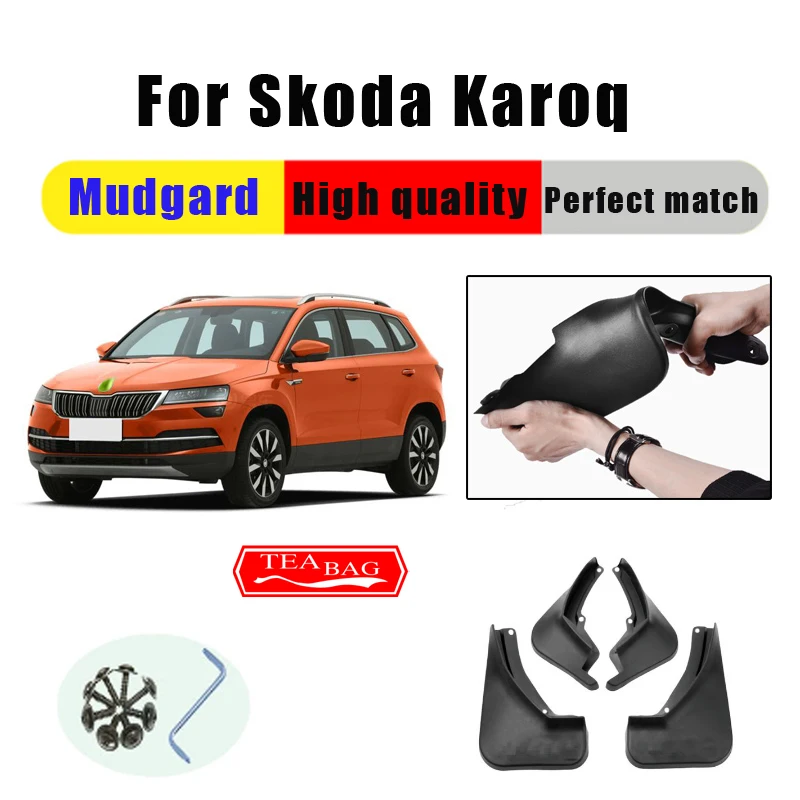 

Mud Flaps For Skoda Karoq 2017-2020 Mudguards Fenders Splash Guards Car Accessories Auto Styline 4 PCS