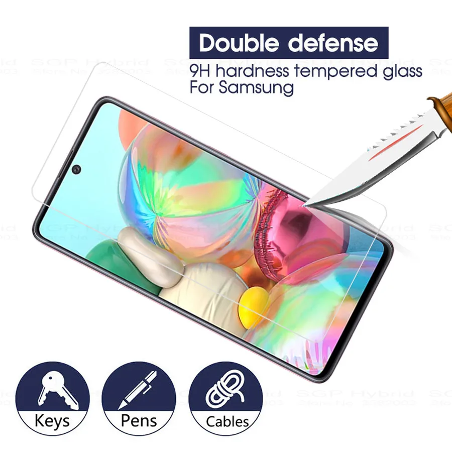 1-3pcs For Samsung A71 Glass Tempered Glass For Samsung Galaxy A71 2019 A 71 2020 a715F Screen Protector Protective Film