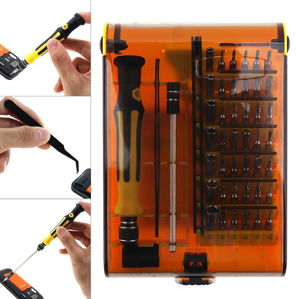 45 In 1 Set di strumenti per cacciavite multifunzione di precisione Kit di utensili manuali per l'apertura di strumenti digitali per Notebook di riparazione