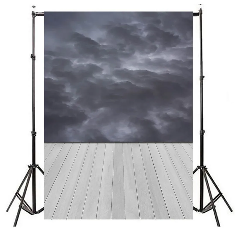 خلفية للتصوير الفوتوغرافي على شكل غيوم سميكة ، خلفية فينيل لأرضية خشبية لأعياد الميلاد ، دعائم استوديو الصور