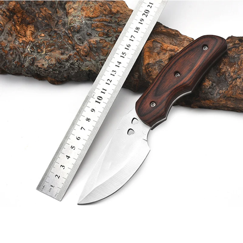 

Kitchen tools Super classic survival knife fixed blade Sharp blade cut the rope hook nylon sheathed Outdoor tool knife