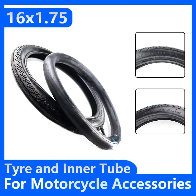 Lightning shipment 16x1.75 inner and outer tire fits many gas electric scooters  e-Bike 16*1.75 tyre