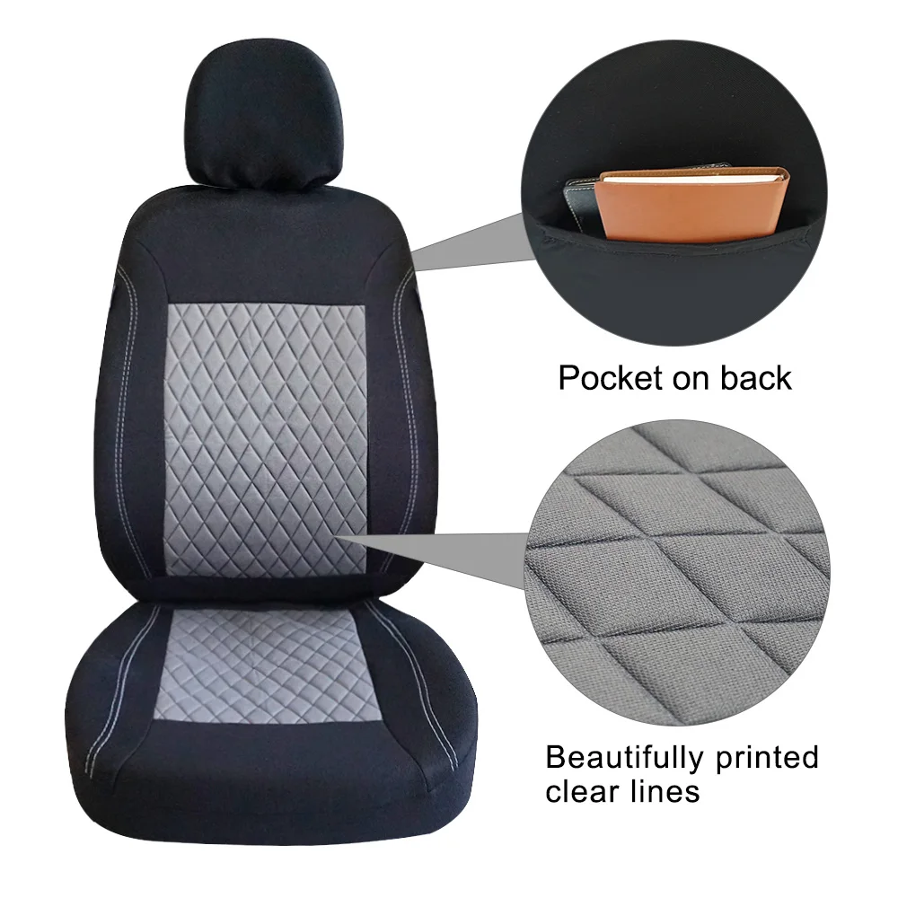 AUTOROWN Car Seat Cover Universal For Toyota BMW KIA Honda Polyester Automobiles Seat Covers Interior Accessories Seat Protector