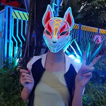Neon Fox Mask for Cosplay and Party #4