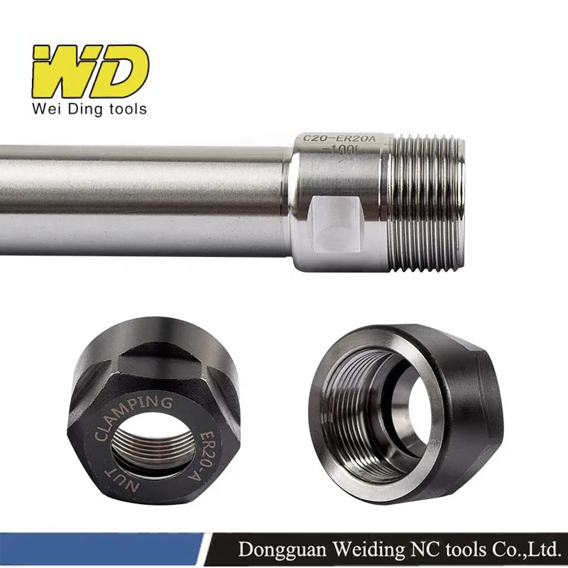 ER Nối Dài Cần C8 C10 C12 C16 C20 C25 Thẳng Vít Nối Dài Cần ER11 ER16 ER20 ER25 ER32 Một UM collet Chuck Giá Đỡ