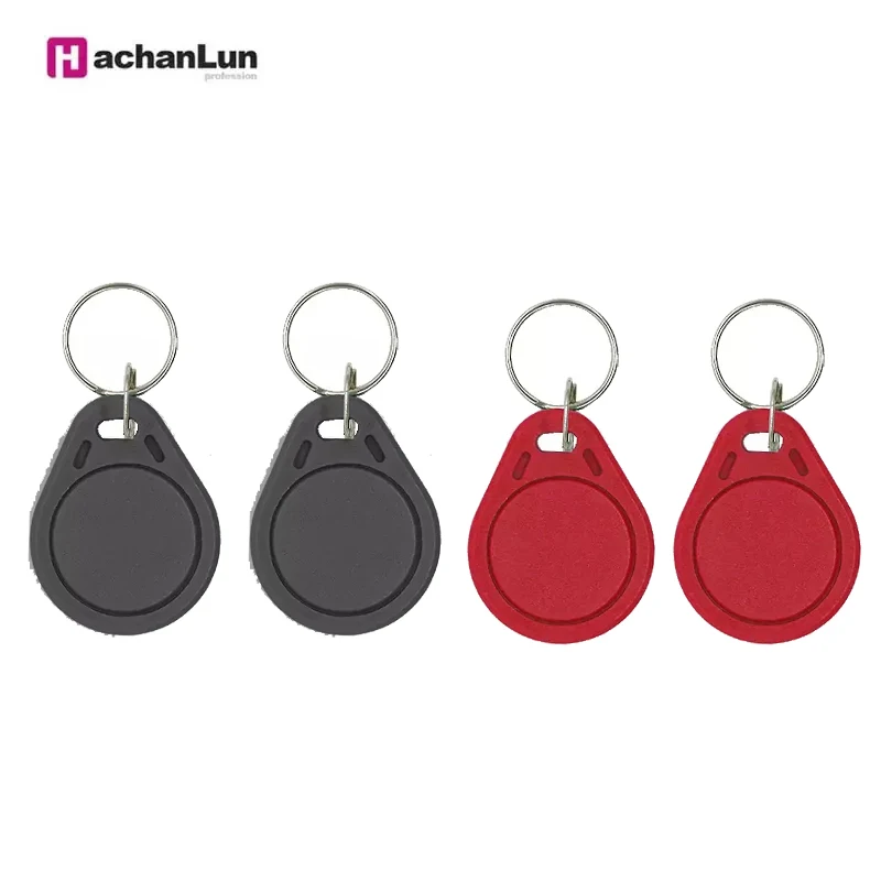 

5PCS EM4305 T5577 Keychain Repeated Writing Keytag Badge 125KHZ RFID Access Tag Keychain Reading Random Color