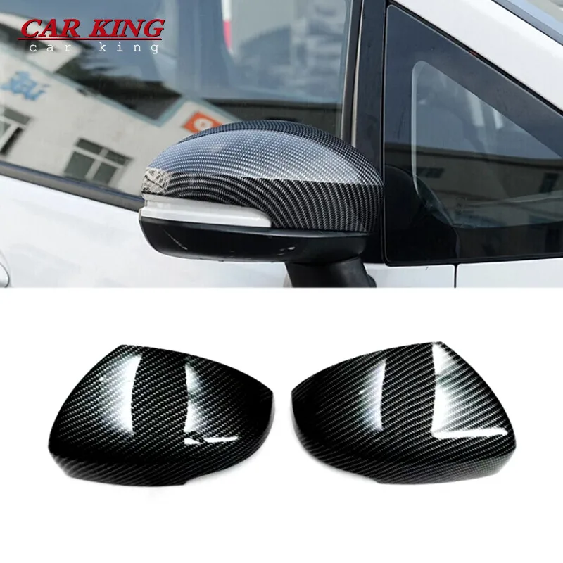 

For Honda FIT JAZZ GK5 2014 2015 2016 2017 ABS Chrome/Carbon fiber Car rearview mirror frame cover trim Car Styling Accessories