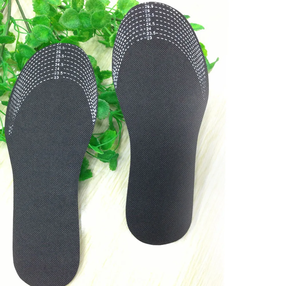 Unisex 1 Pair Healthy Bamboo Charcoal Deodorant Cushion Foot Inserts Shoe Pads Insoles Feet Cushion Pads Care Insoles