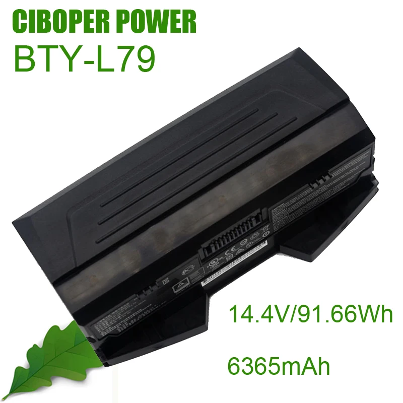 

CP Laptop Battery BTY-L79 14.4V 6365mAh / 91.66Wh For HTCVIVE VR one 7RE-231CN Backpack Portable Battery