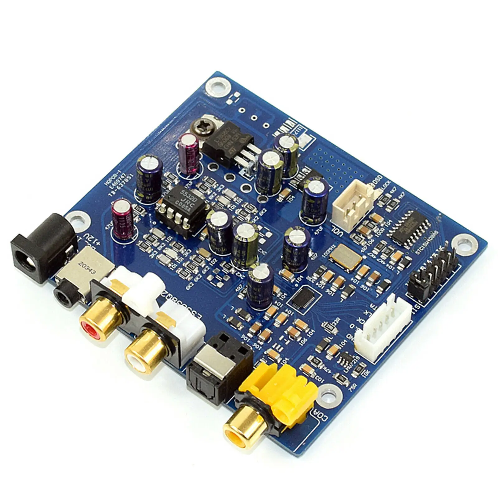 

ES9038 Q2M I2S DSD Fiber Coaxial Input Decoder Board DAC