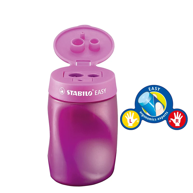 STABILO  4502 Easy Right Handed Sharpener STABILO EASY sharpener comes in  for left-handers and  for right-handers.