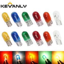 20pcs T5 W3W LED 전구 자동차 대시 보드 경고 표시기 웨지 12V 자동 계기판 램프 독서 신호 램프 액세서리