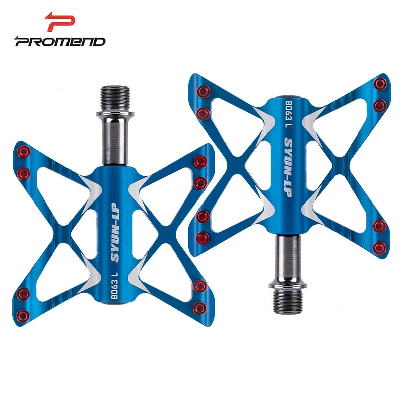 PROMEND Non-slip Mtb Pedals Bearing Mountain Bike Pedals for Bicycle Aluminum Alloy Ultralight Cycling Pedals Bike Accessories