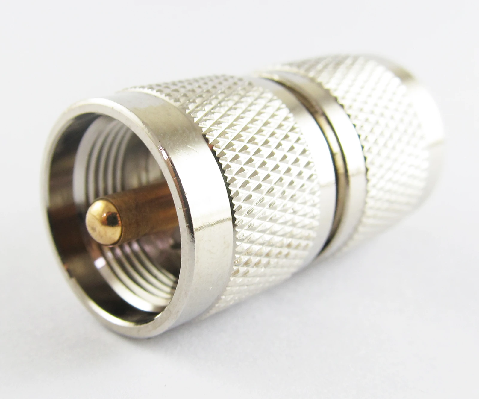 1pc UHF PL-259 Male to UHF PL-259 Male Straight RF Coaxial Connector Adapter