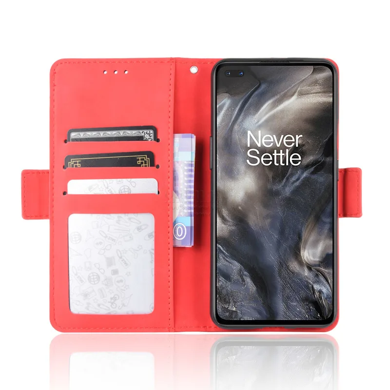 For OnePlus Nord Wallet Case Magnetic Book Flip Cover Card Photo Holder Luxury Leather Phone Fundas image 2