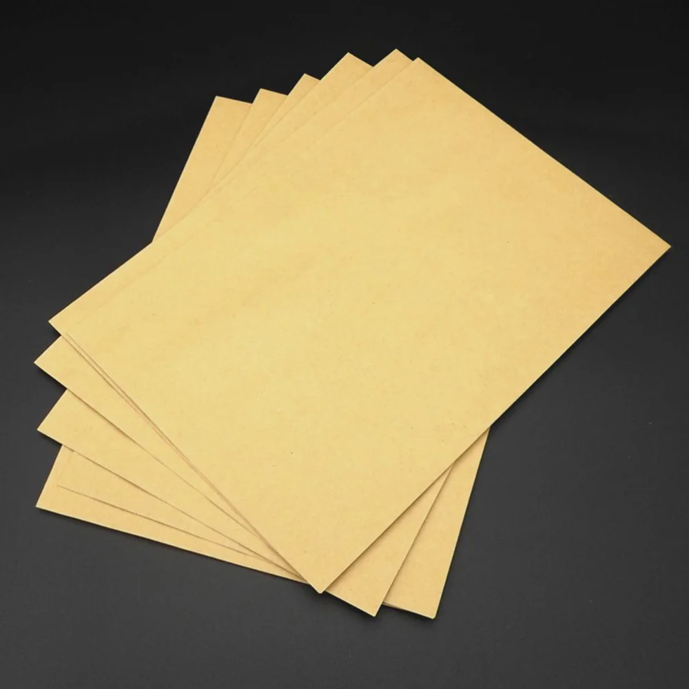 50pcs Kraft Paper Envelope Blank Classic Plain Color Envelopes for Office School Business Letter Storage Envelope (229x162mm)