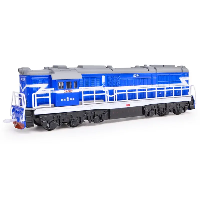 Interesante 1: 87 modelo de aleación de tren con luz y sonido modelo de coche de juguete para niños a presión de simulación, envío gratis