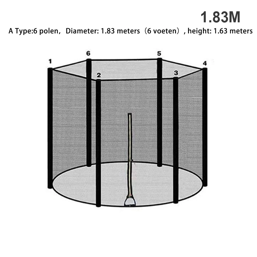 Trampoline supplies Enclosure Durable Safe Nylon Trampoline Protectio Net Outdoor Children Injury Prevention trampoline for kids