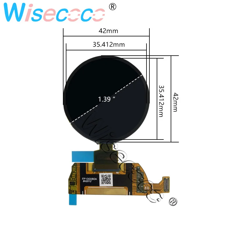 OLED Round Display 1.39 Inch 454x454 Circle Circular Screen 24Pins MIPI Controller Board