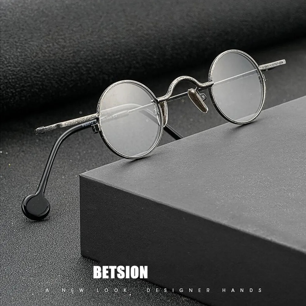 Nerd خمر سوبر صغيرة 31 مللي متر إطارات النظارات المستديرة فاسق كامل حافة خفيفة الوزن Rx able #4