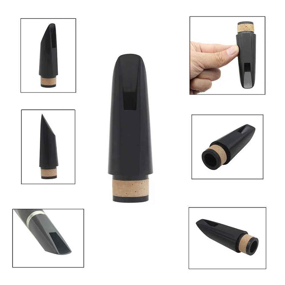 M MBAT Clarinet Mouthpiece Black ABS Clarinet Mouthpiece Professional Portable Woodwind Musical Instrument Accessories & Parts